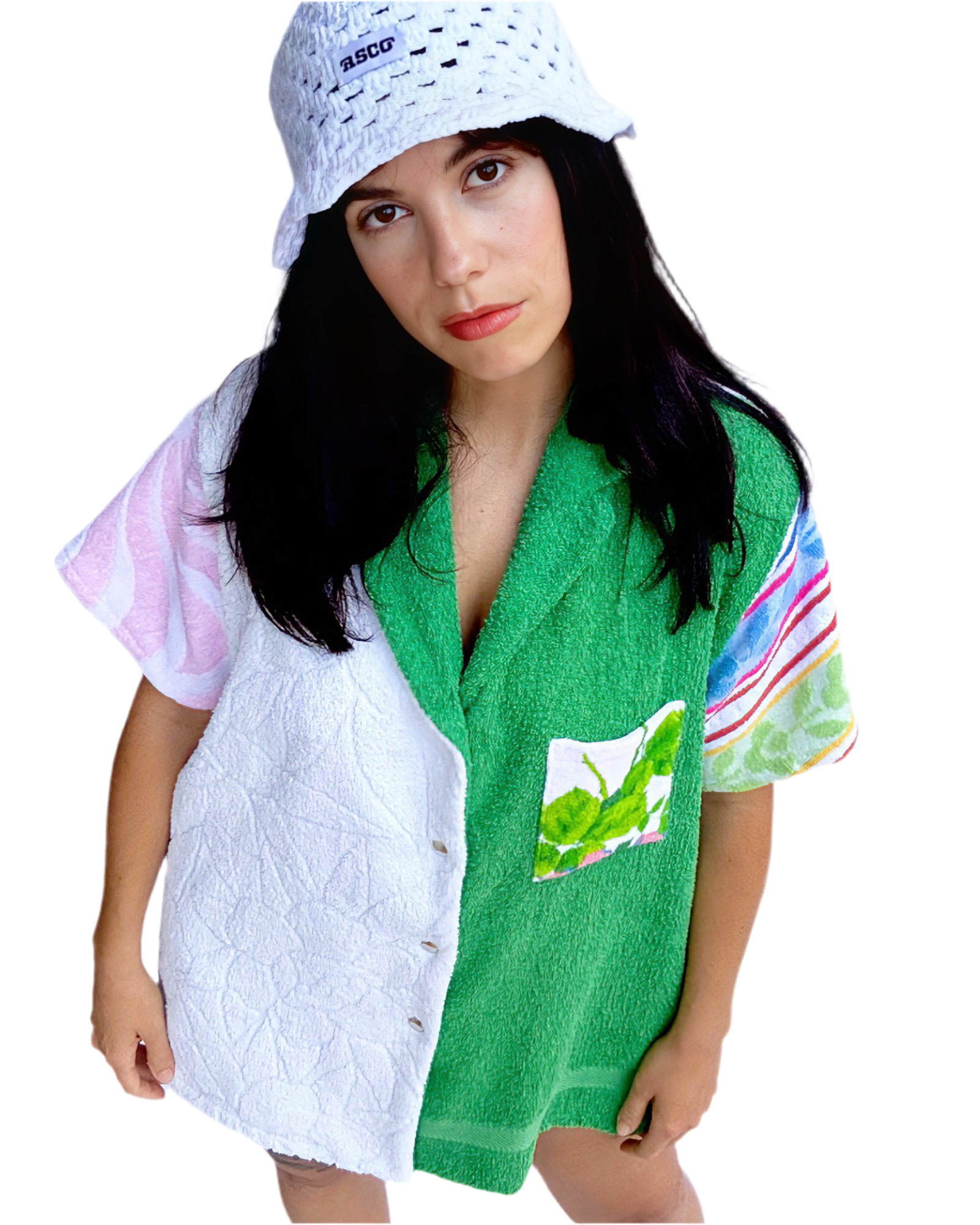 Chemise oversize en éponge