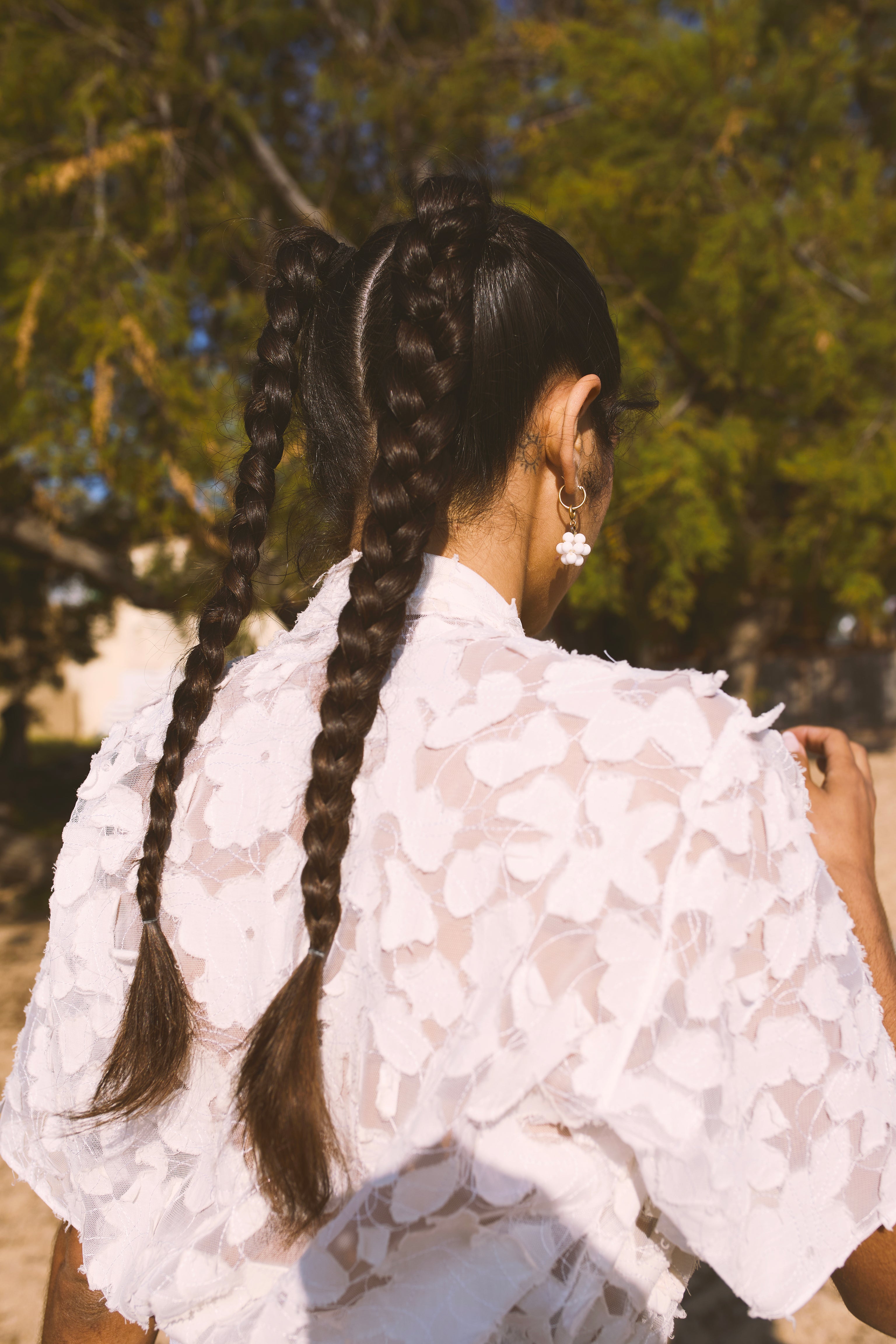 Chemise oversize à laçage