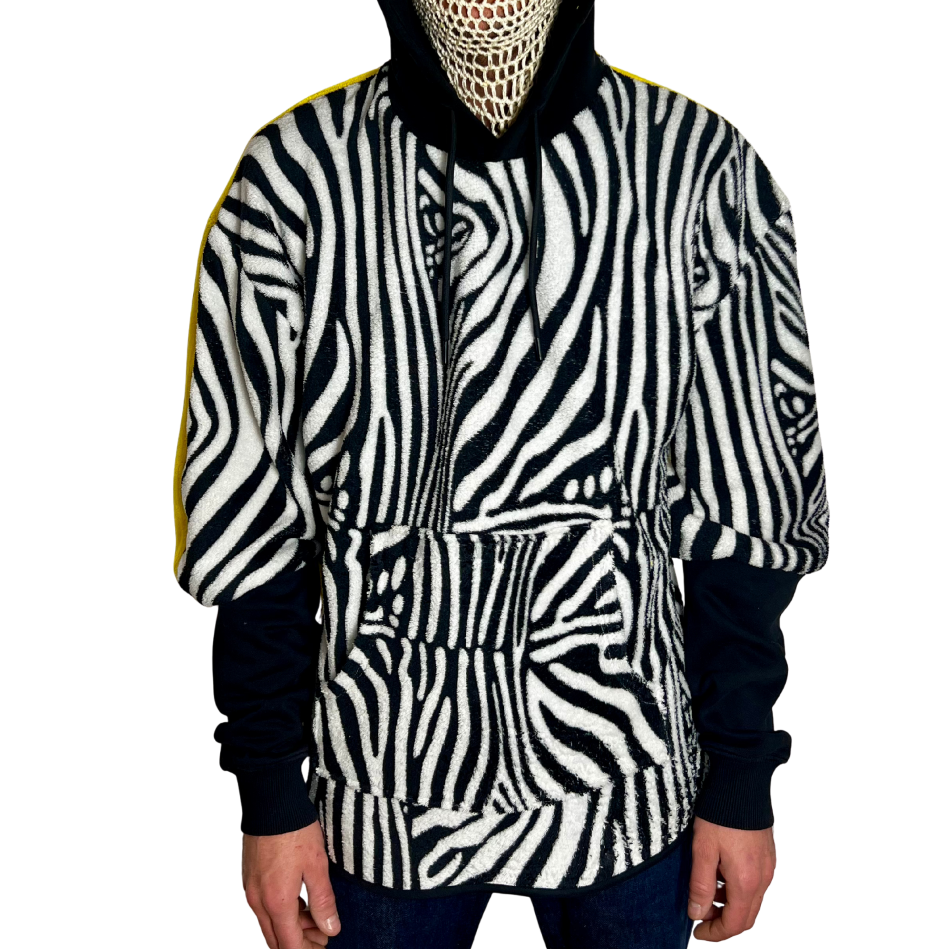 Sweat oversize zèbre/jaune s/m