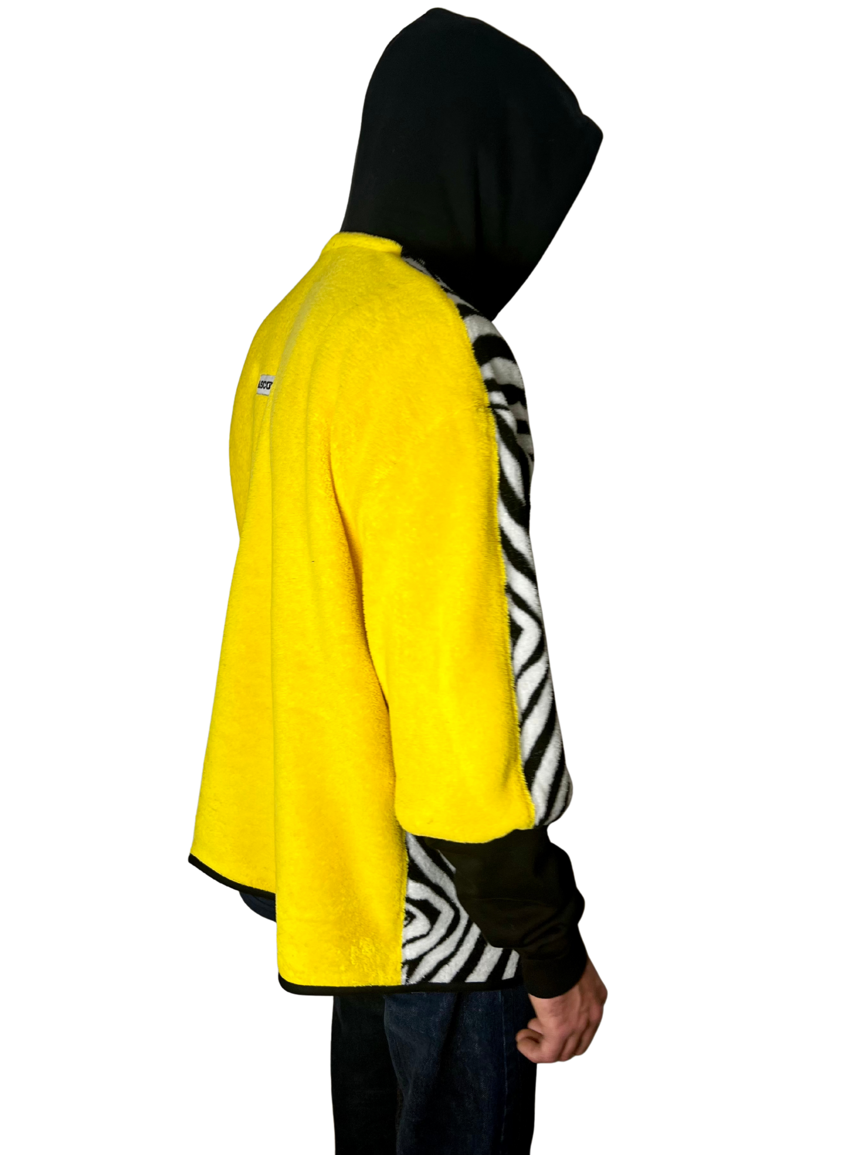 Sweat oversize zèbre/jaune s/m