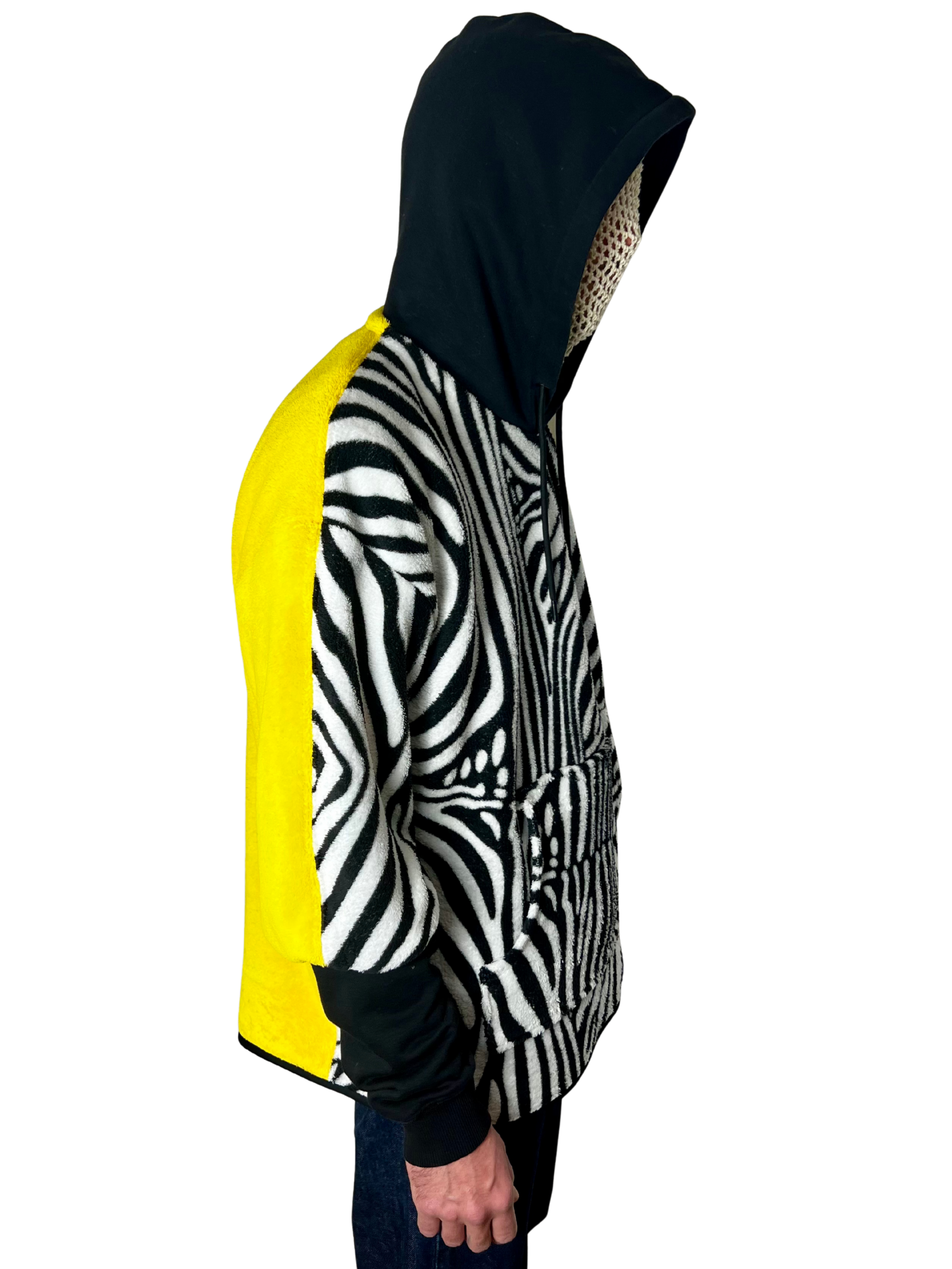 Sweat oversize zèbre/jaune s/m