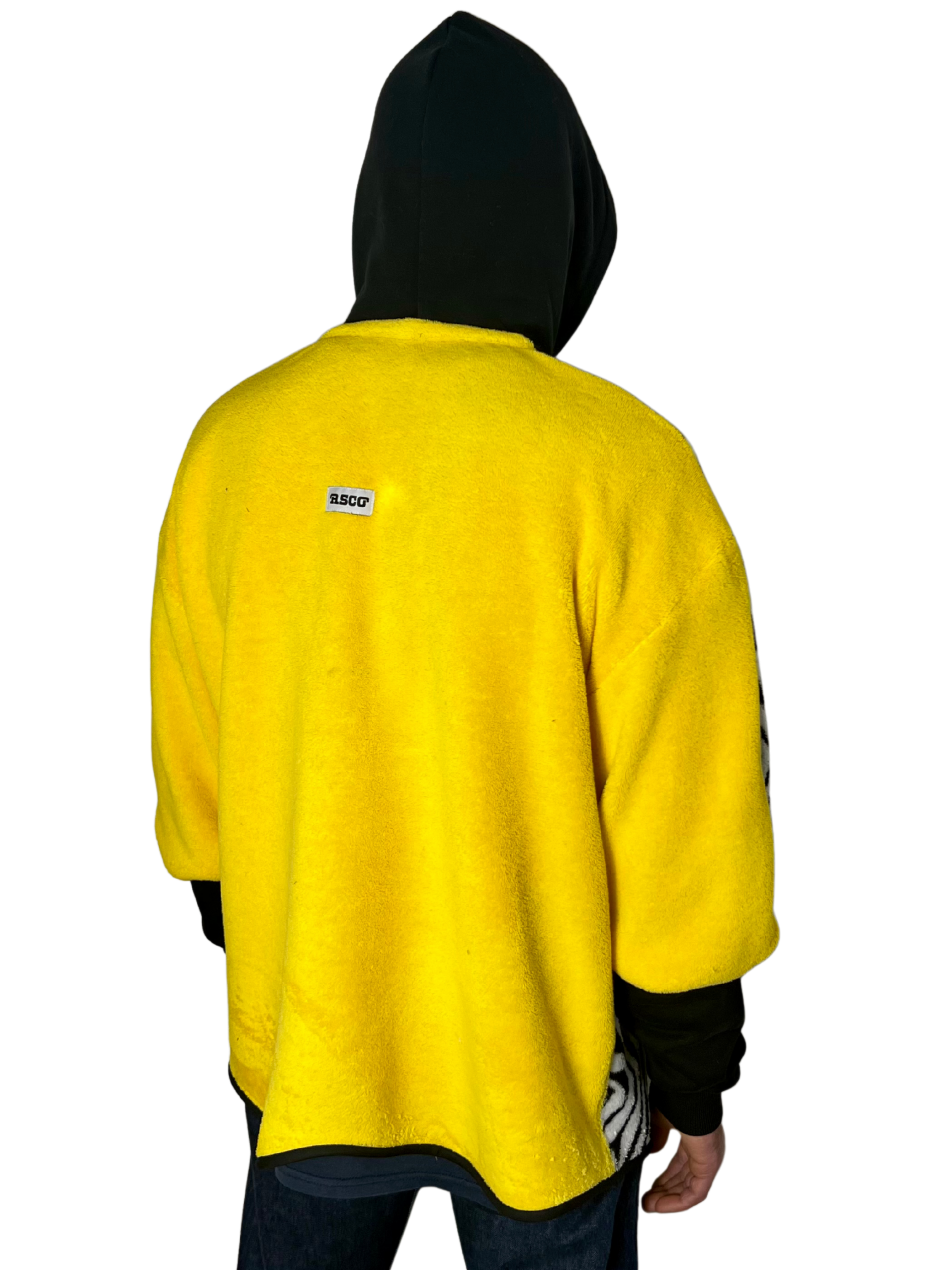 Sweat oversize zèbre/jaune s/m