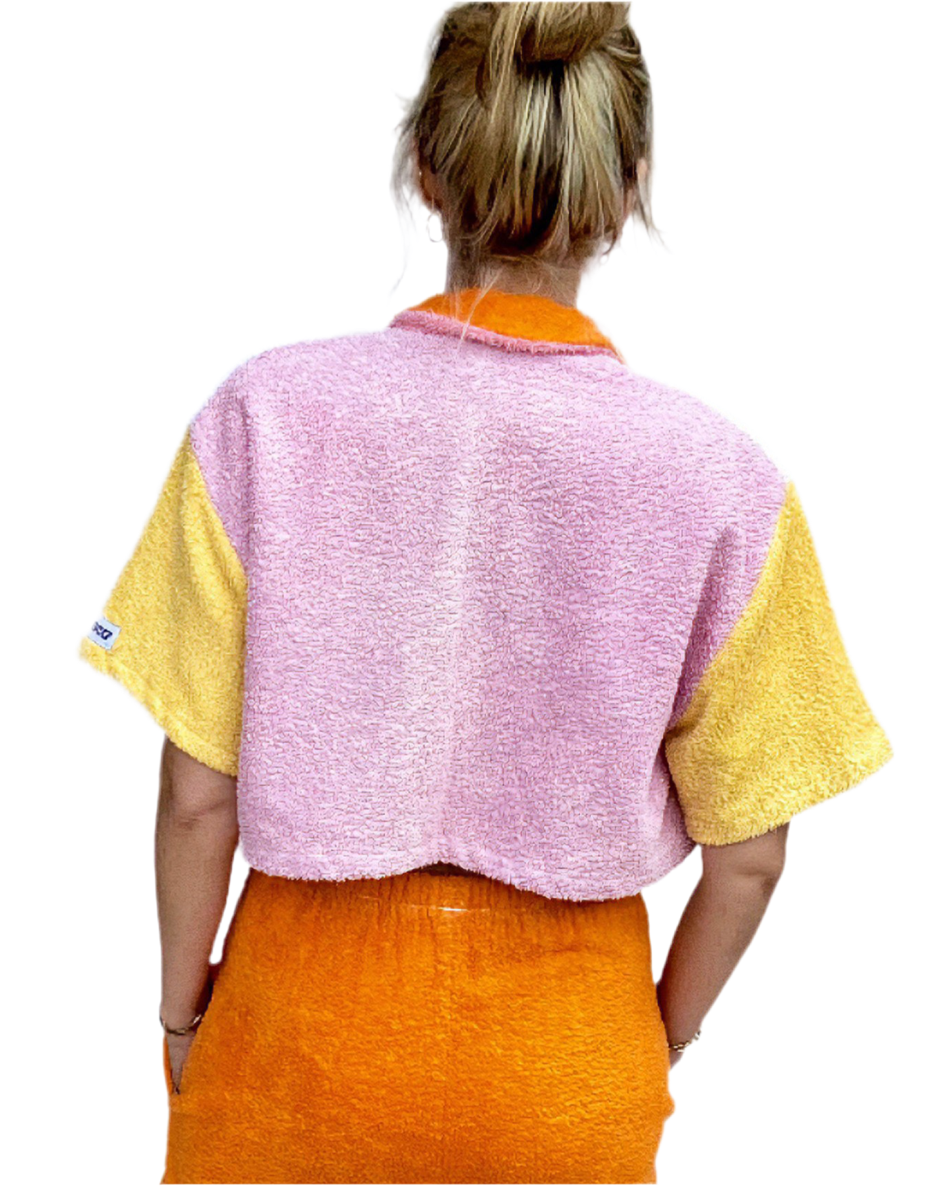 Chemise courte en éponge