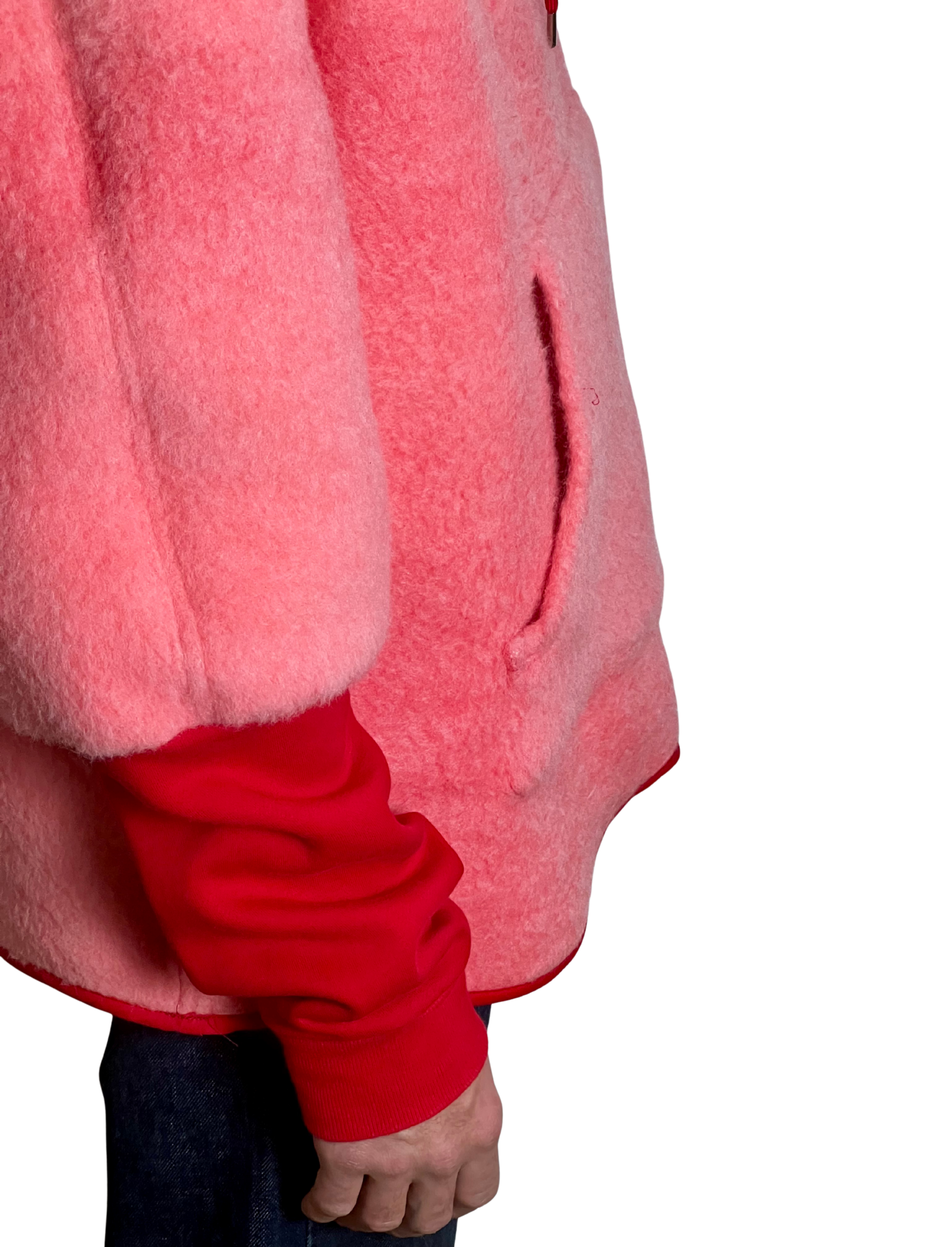 Sweat oversize rose/rouge s/m