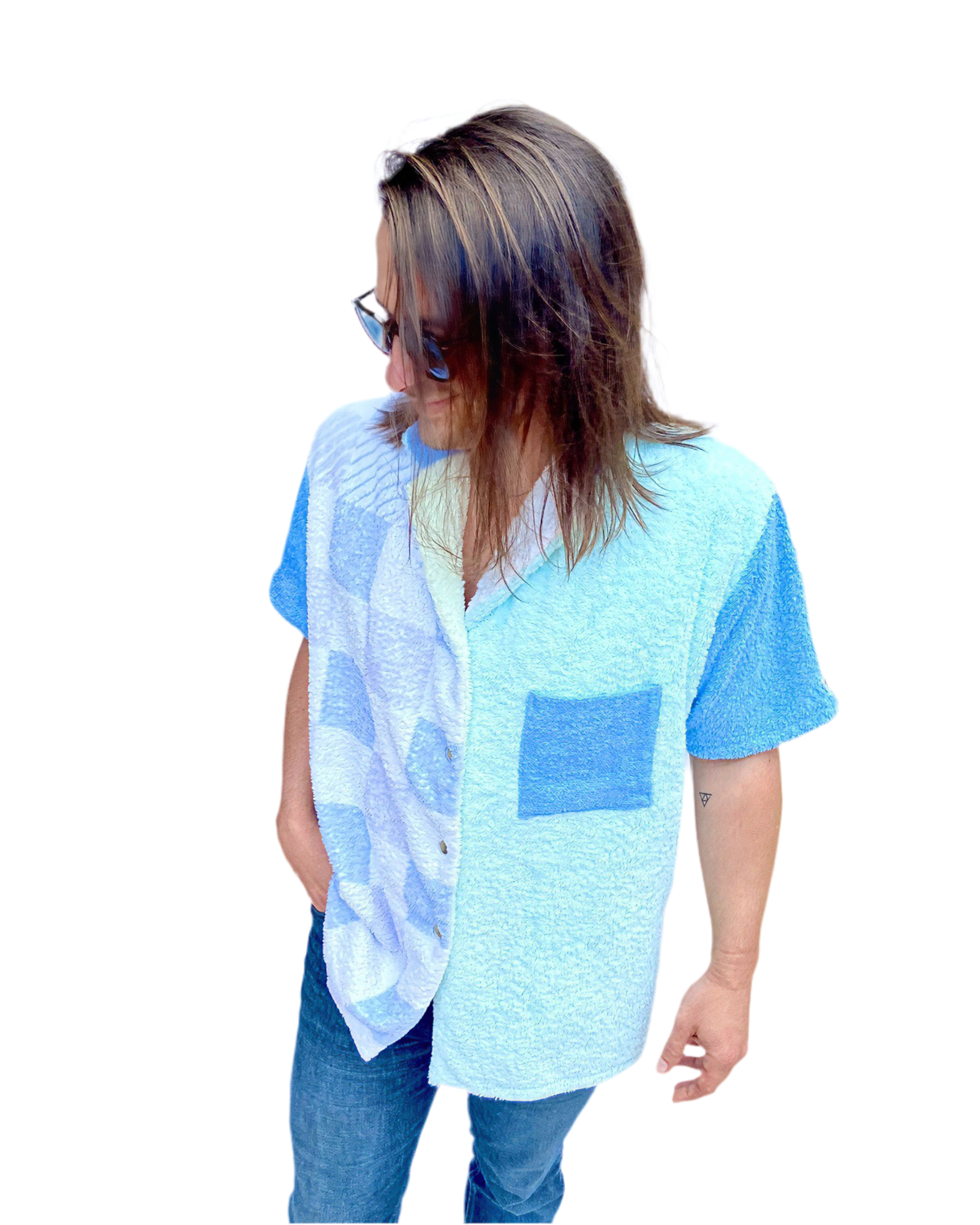 Chemise oversize en éponge
