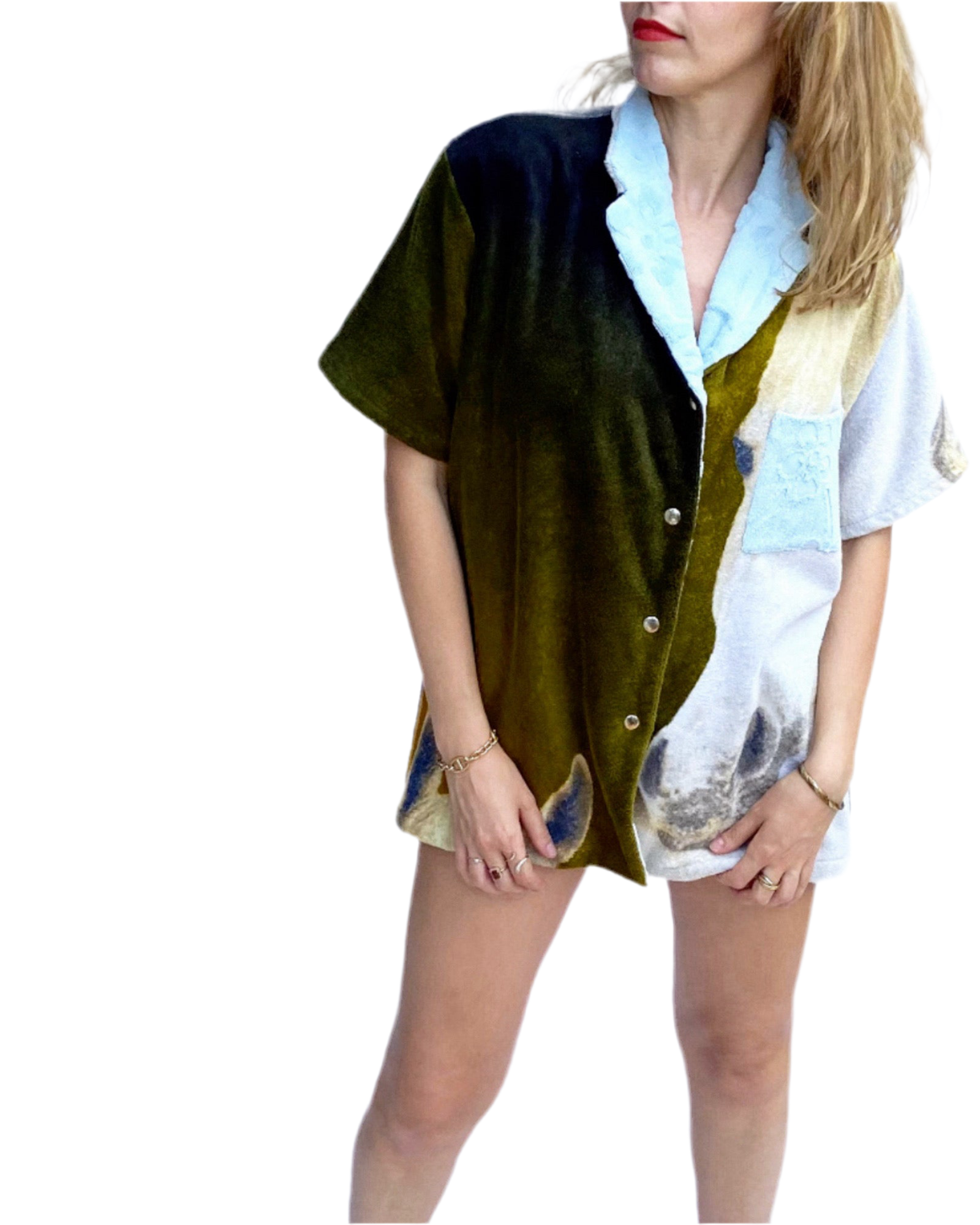 Chemise oversize en éponge