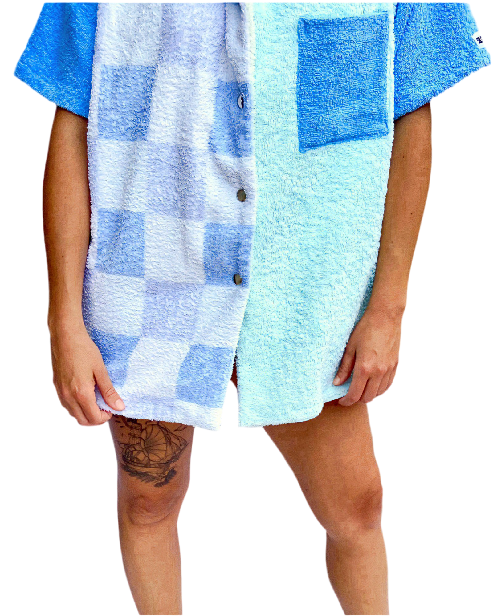 Chemise oversize en éponge