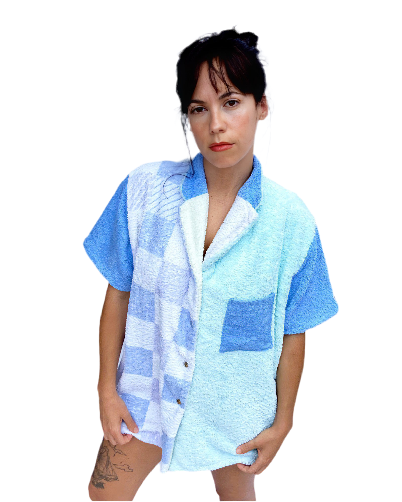 Chemise oversize en éponge
