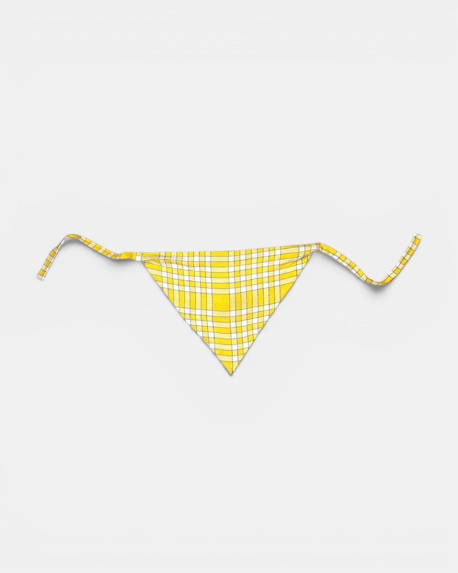 Bandana carreaux jaunes